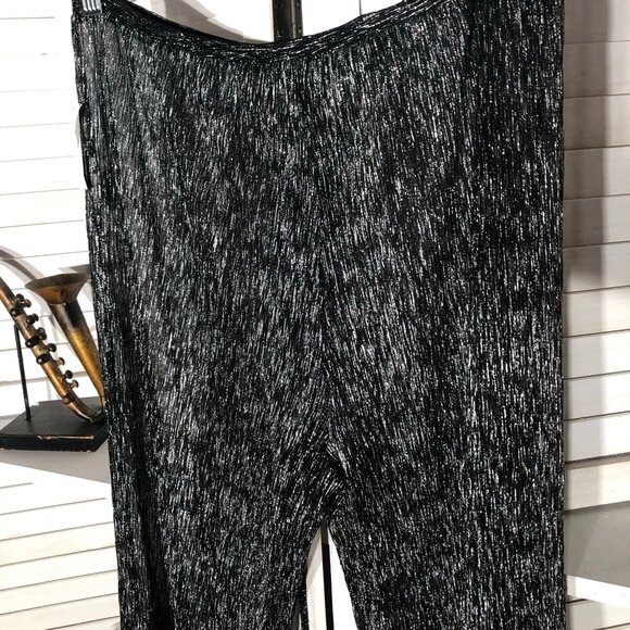 Forever 21 Sequin Cover Up Pants Silver Black S - Picture 5 of 8